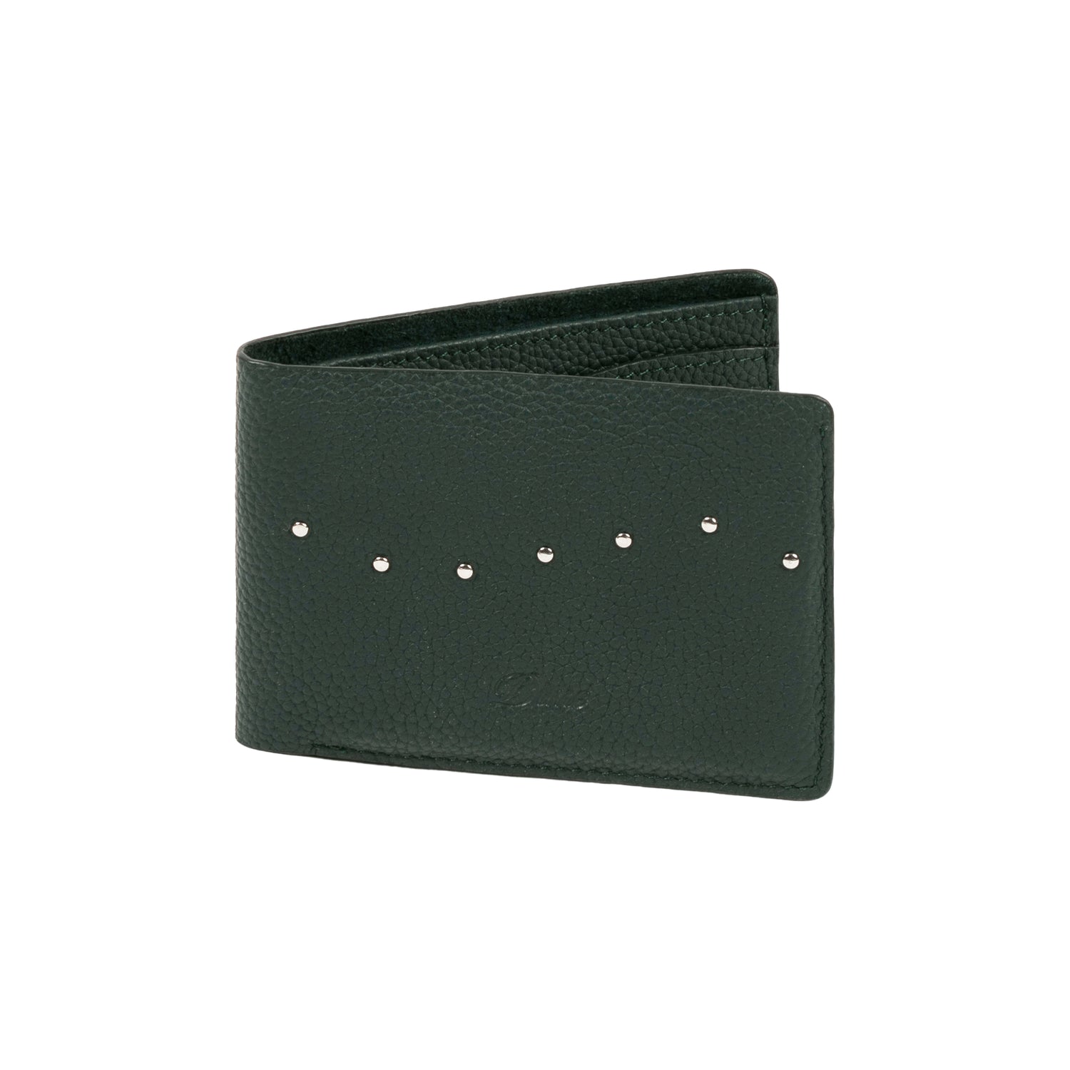 Studded Bifold Wallet, Forest