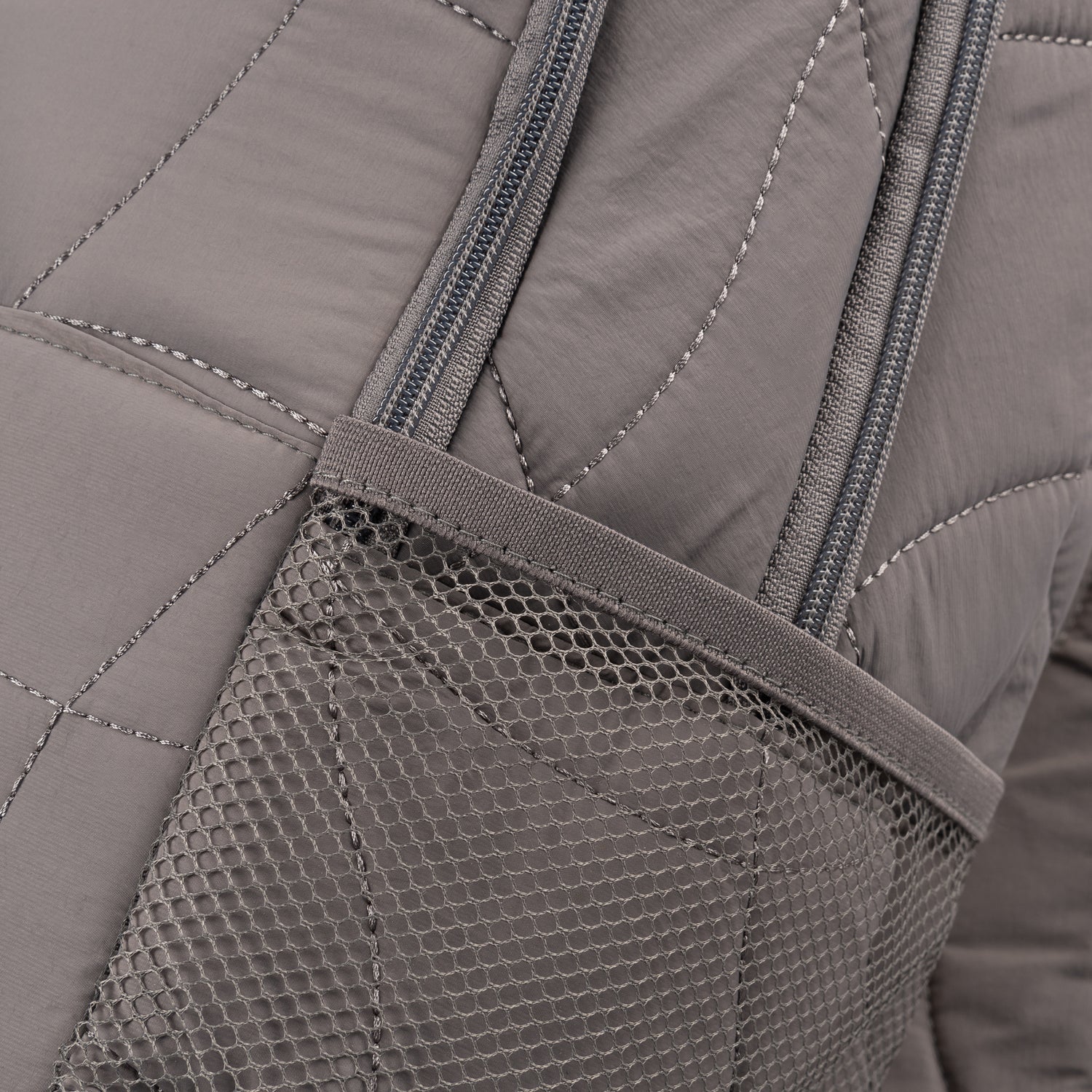 Quilted Backpack, Charcoal