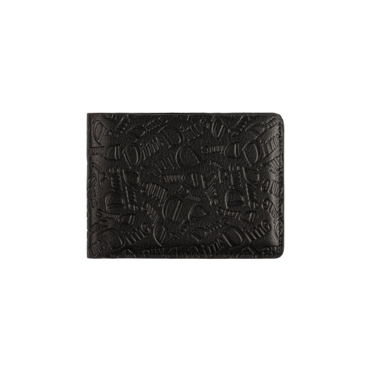 Haha Leather Wallet, Black