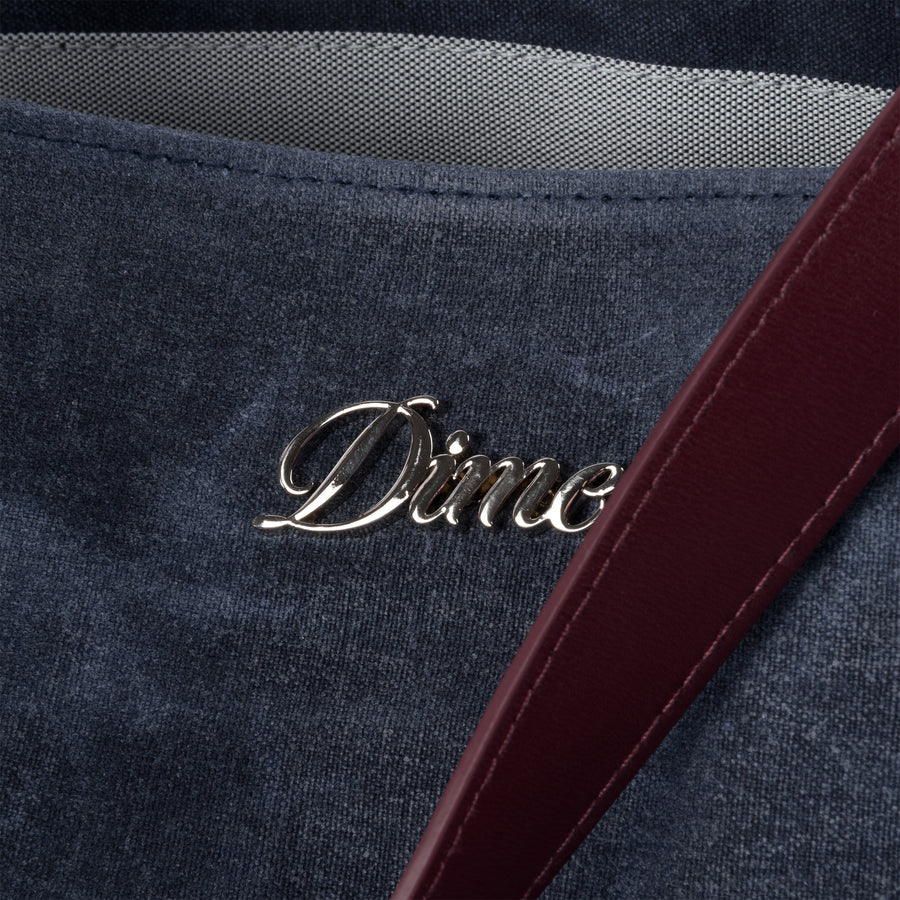 Oversized Wax Tote Bag, Navy