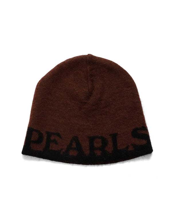 Pearls Skateboards Adore Beanie, Brown