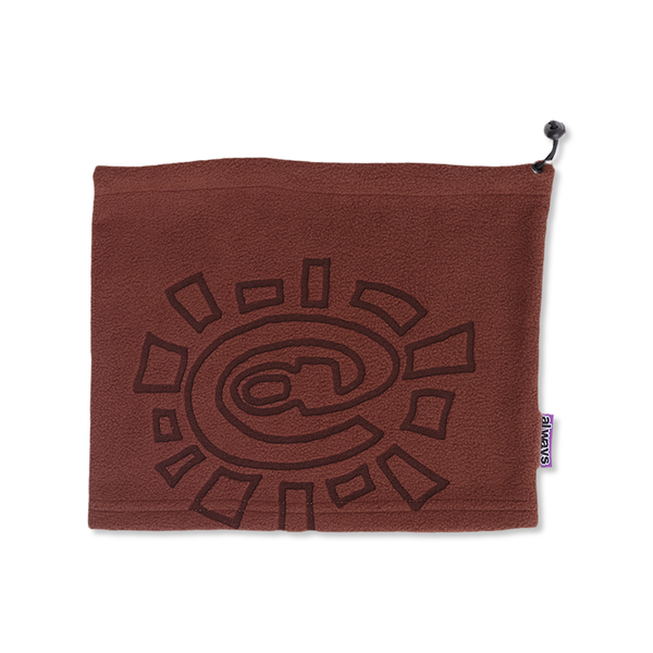 Always Do What You Should Do Polarfleece Snood, Brown