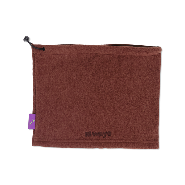 Always Do What You Should Do Polarfleece Snood, Brown