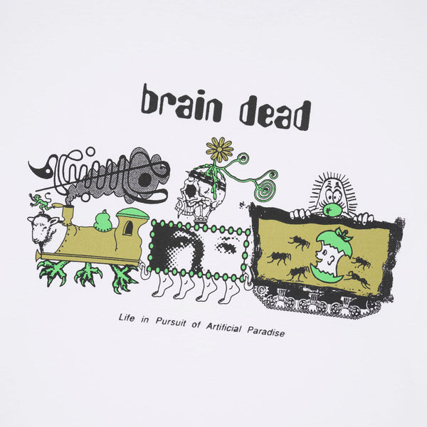 Brain Dead Artificial Paradise Tee, White