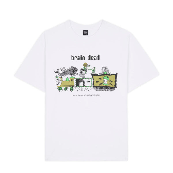 Brain Dead Artificial Paradise Tee, White
