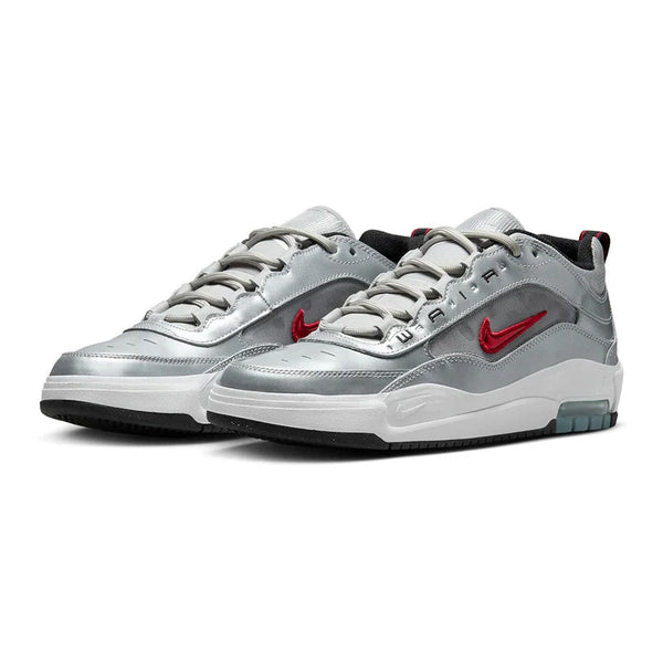Nike SB Air Max Ishod, Metallic Silver / Varsity Red