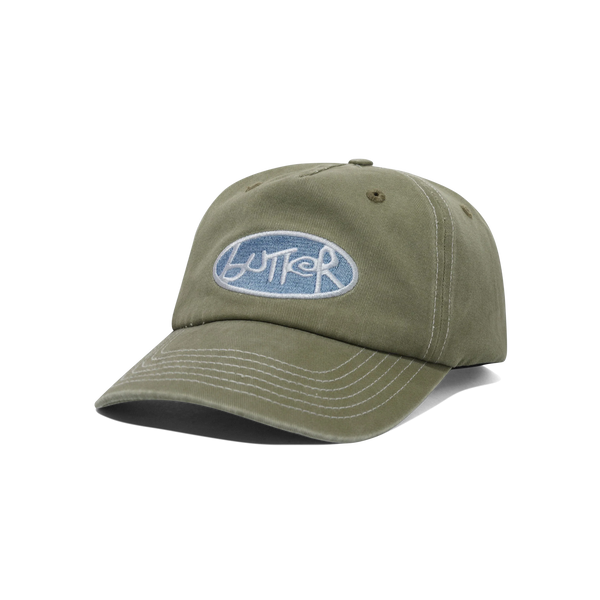 Butter Goods Abseil 5 Panel Cap, Washed Pale Green