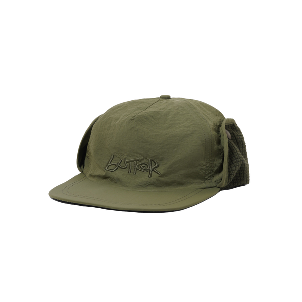 Butter Goods Abseil Earflap Cap, Army