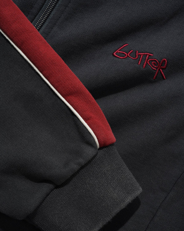 Butter Goods Abseil Fleece Jacket, Washed Black