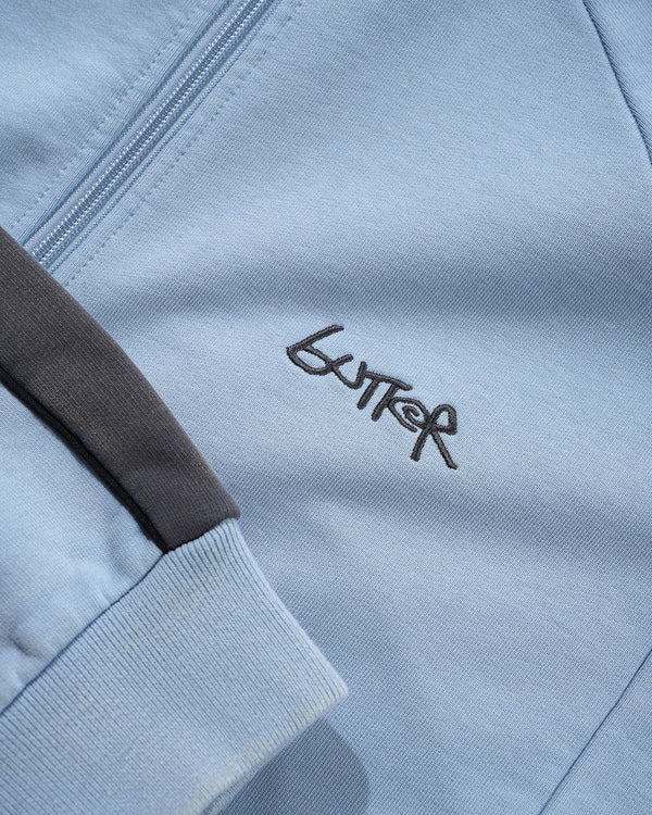 Butter Goods Abseil Fleece Jacket, Washed Sky