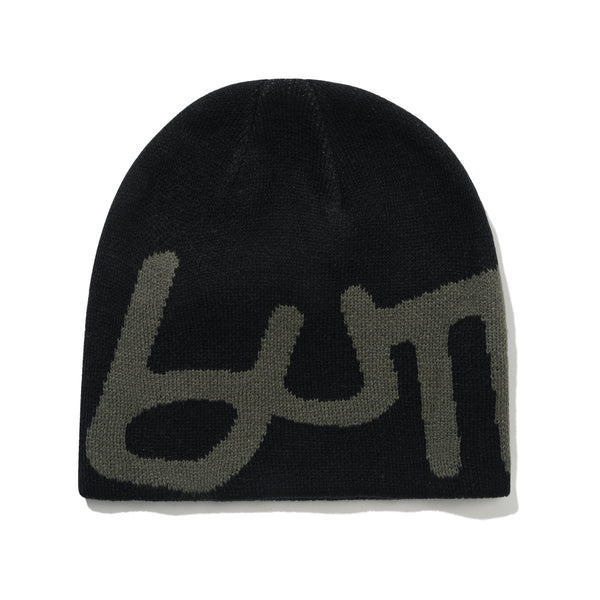 Butter Goods Abseil Logo Skully Beanie, Black