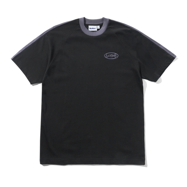 Butter Goods Abseil Panel Tee, Black / Slate
