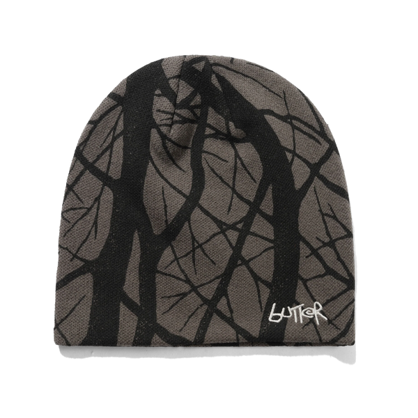 Butter Goods Abseil Skully Beanie, Branch Camo