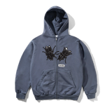 Again Zip-Thru Hood, Stone Blue