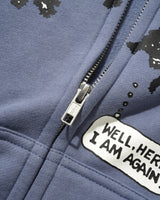 Again Zip-Thru Hood, Stone Blue