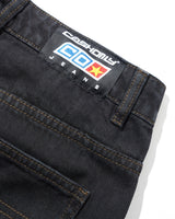 Aleka Denim Jeans, Flat Black