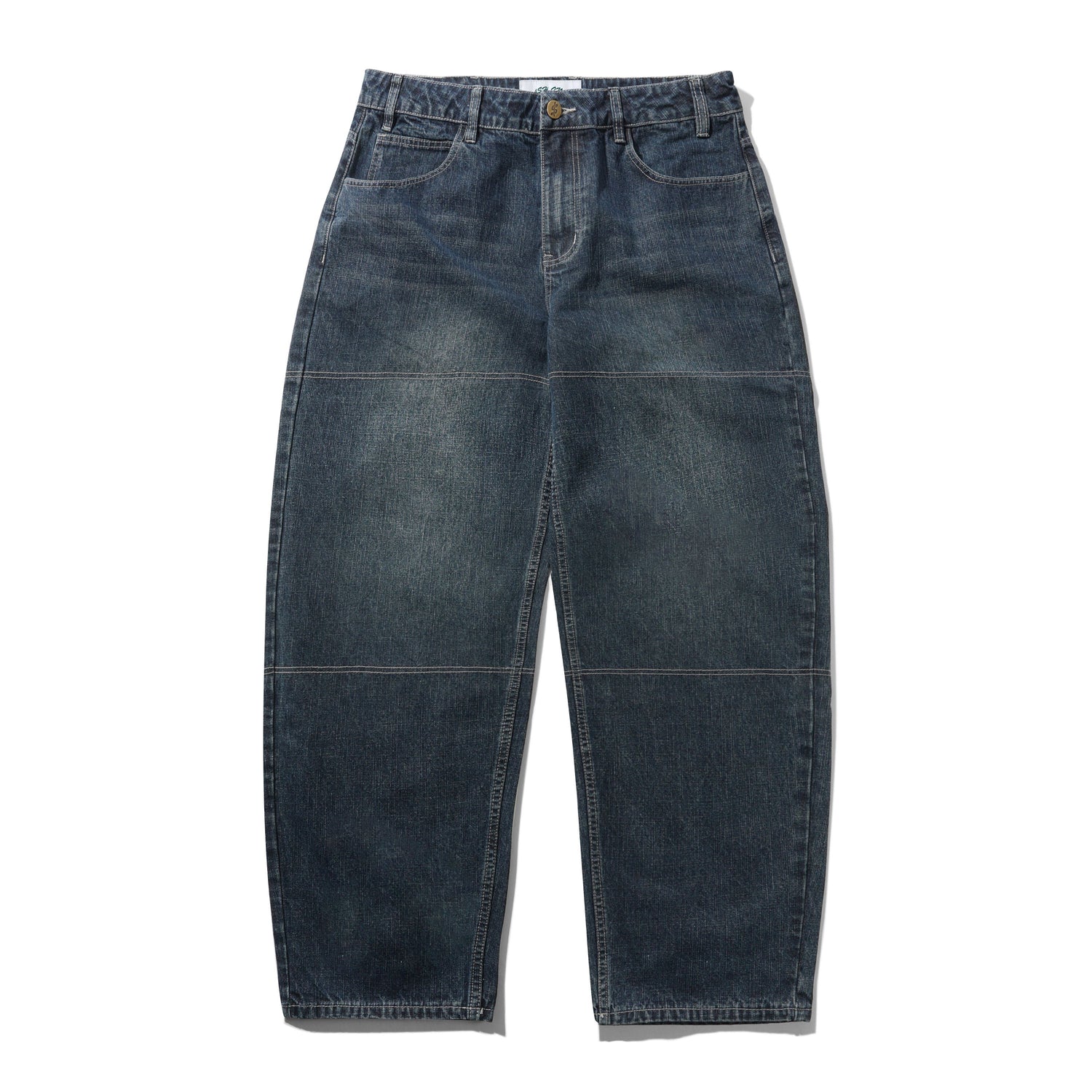 Aleka Denim Jeans, Streaky Navy Wash