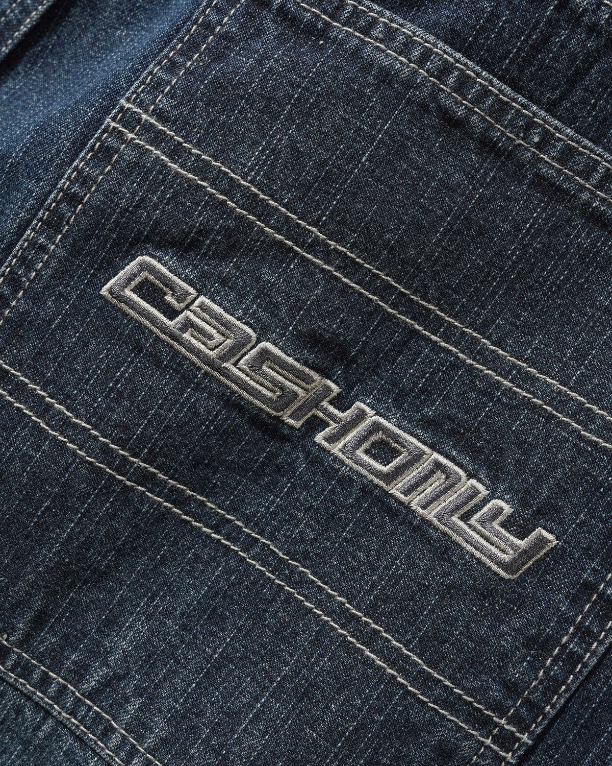 Aleka Denim Jeans, Streaky Navy Wash
