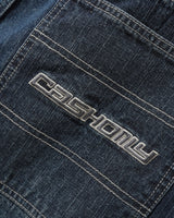 Aleka Denim Jeans, Streaky Navy Wash