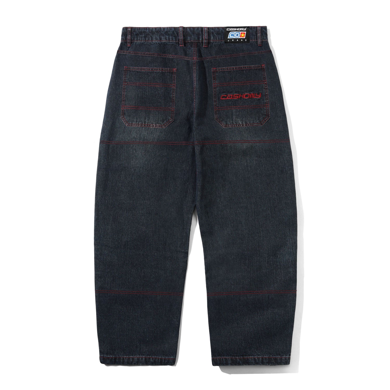Aleka Denim Jeans, Washed Streaky Denim