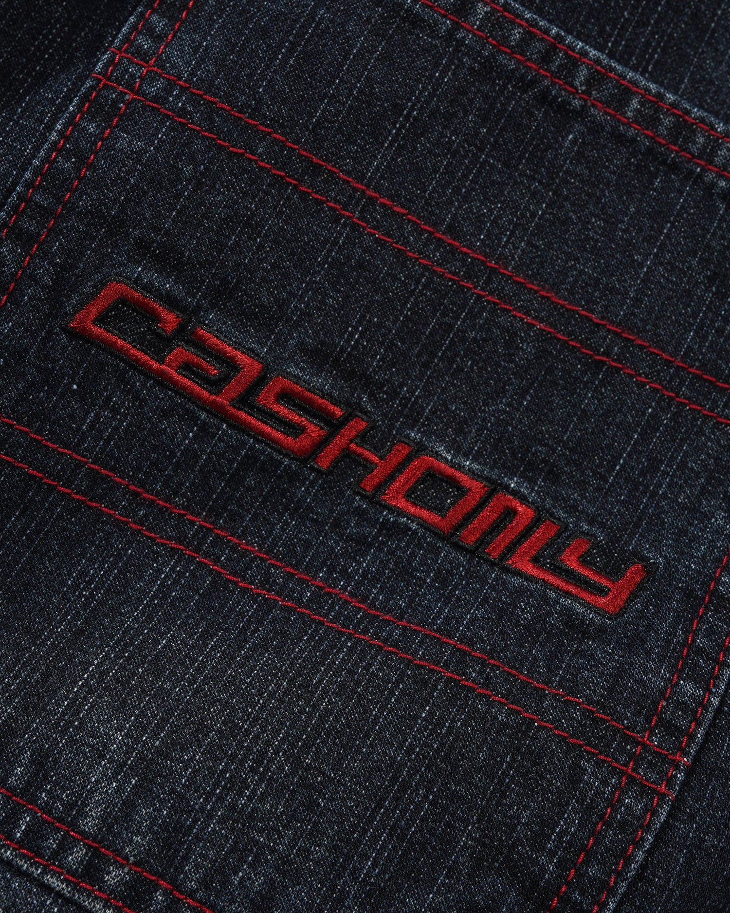 Aleka Denim Jeans, Washed Streaky Denim