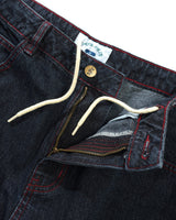 Aleka Denim Jeans, Washed Streaky Denim
