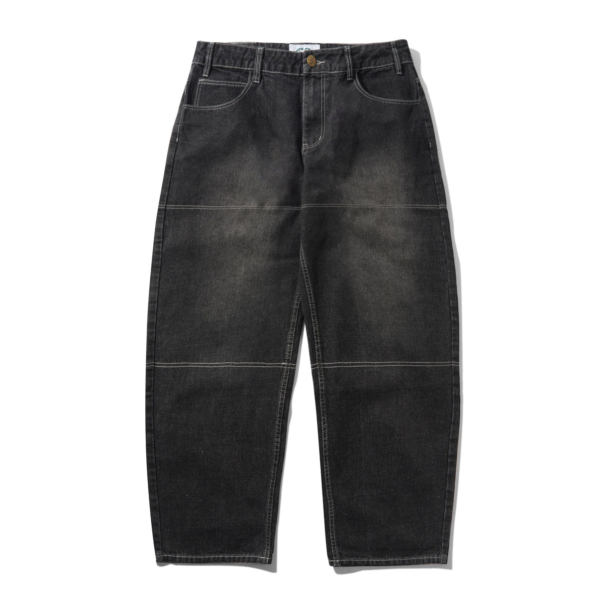 Aleka Denim Jeans, Streaky Black Wash