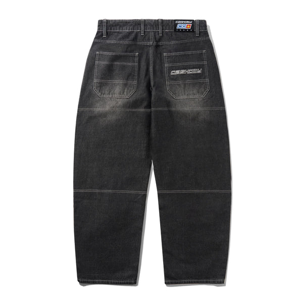 Cash Only Aleka Denim Jeans, Streaky Black Wash