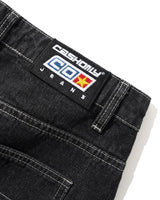 Aleka Denim Jeans, Streaky Black Wash