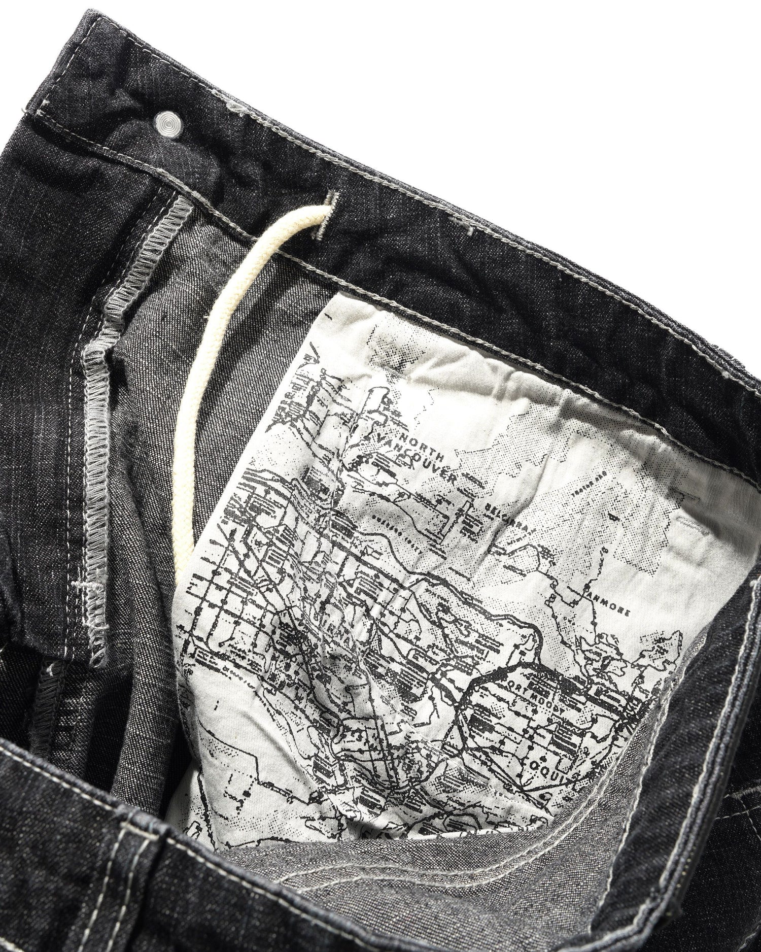 Aleka Denim Jeans, Streaky Black Wash