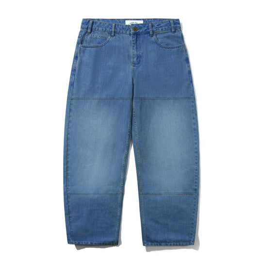 Aleka Denim Jeans, Distressed Mid Blue
