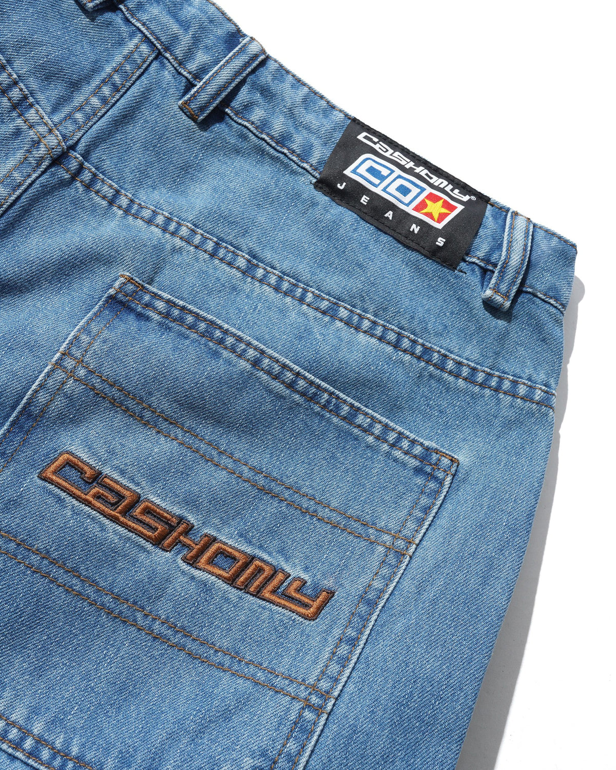 Aleka Denim Jeans, Distressed Mid Blue