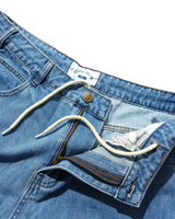 Aleka Denim Jeans, Distressed Mid Blue