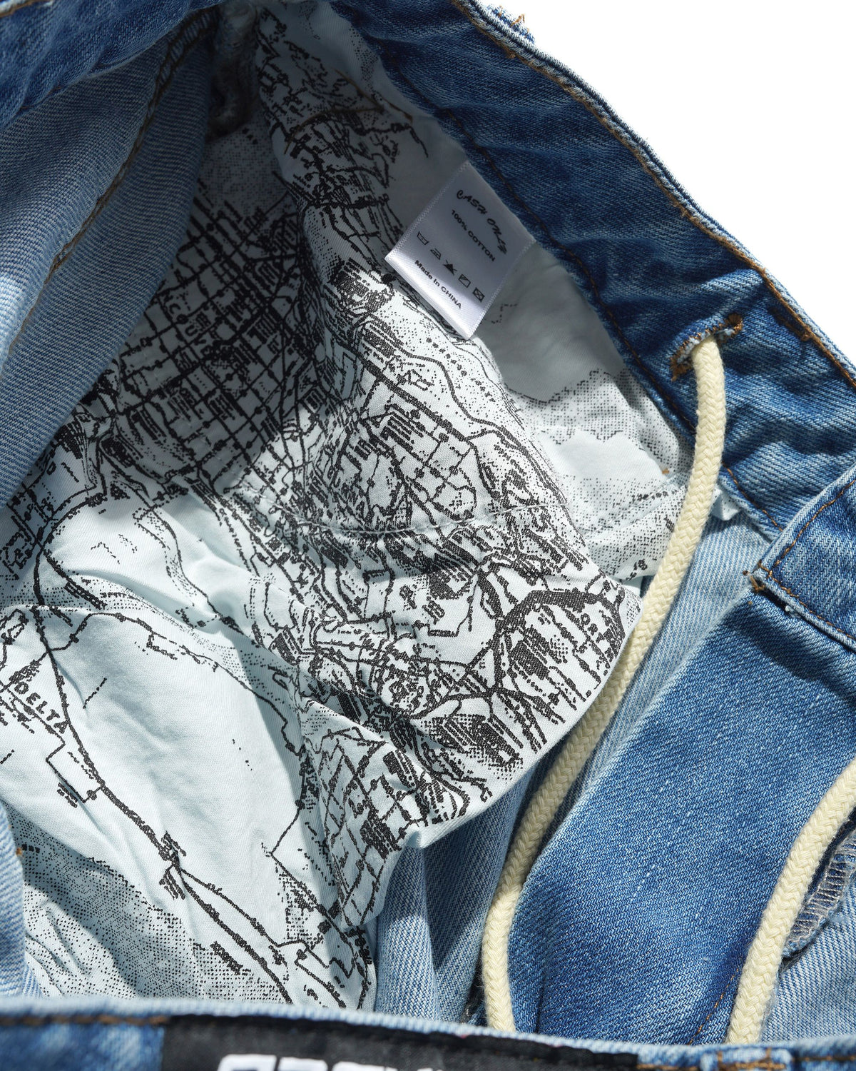 Aleka Denim Jeans, Distressed Mid Blue