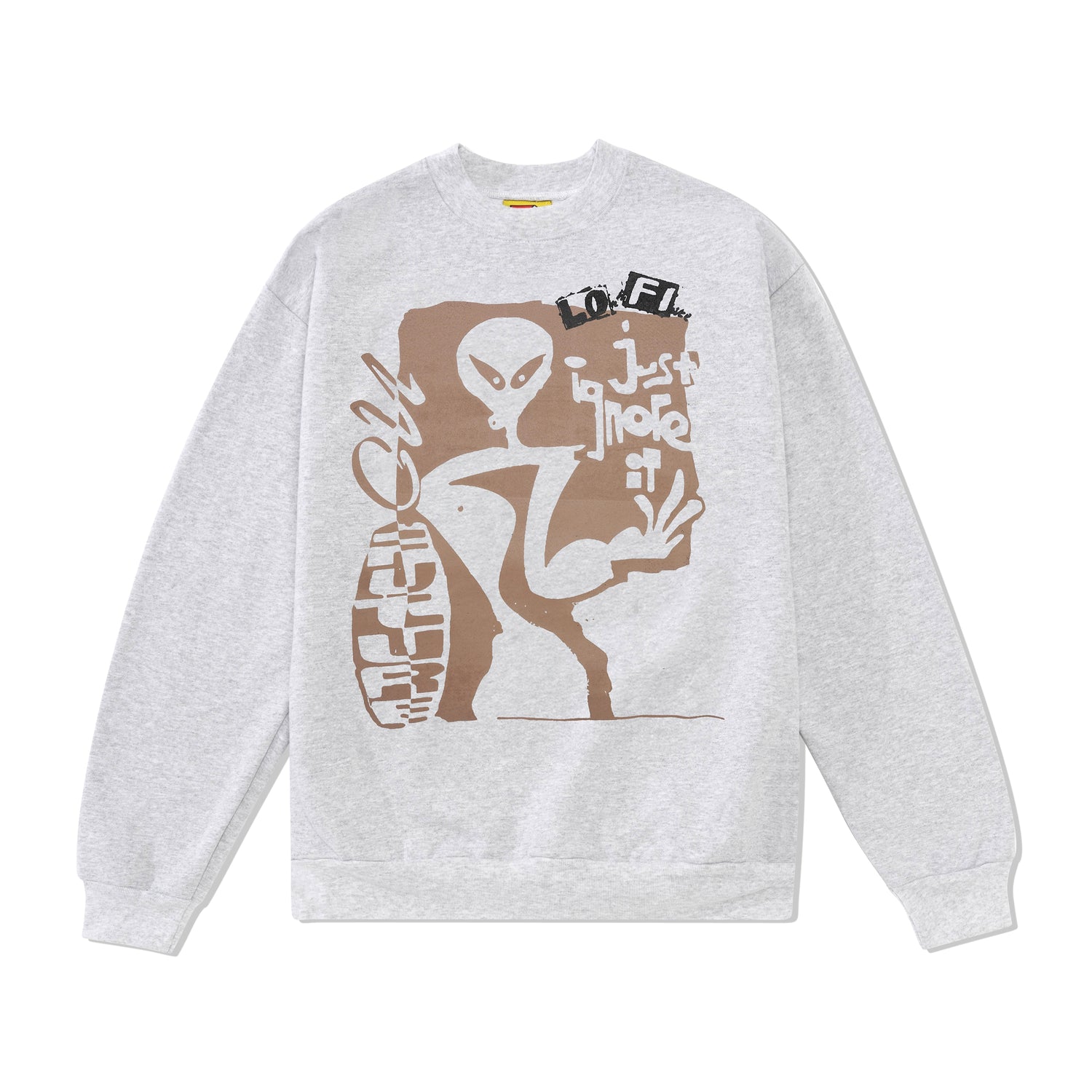 Alien Crewneck Sweatshirt No. 1, Ash Grey