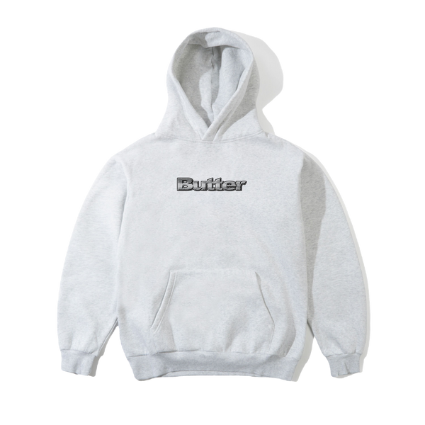 Butter Goods Alloy Logo Pullover Hood, Ash