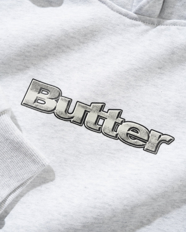 Butter Goods Alloy Logo Pullover Hood, Ash