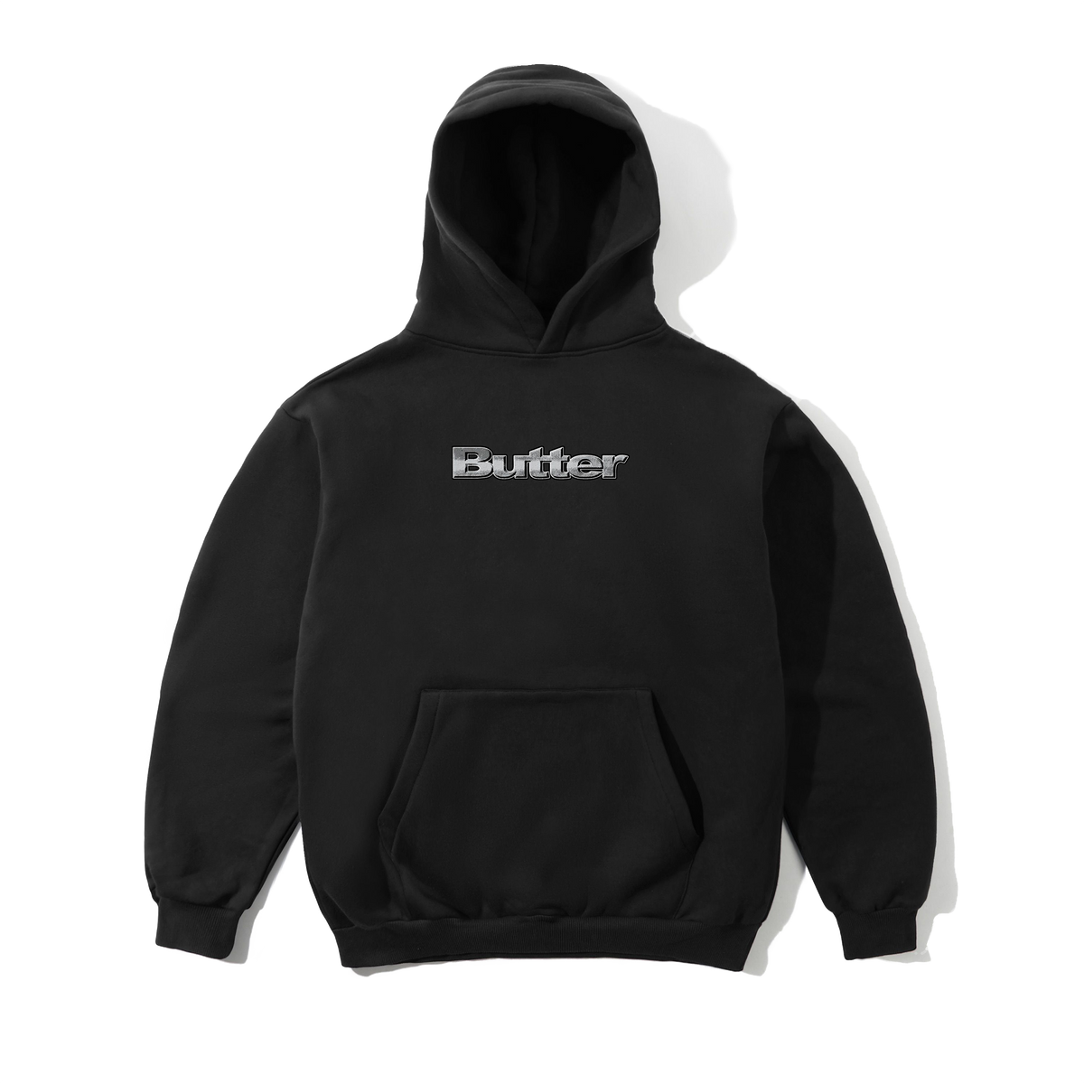 Alloy Logo Pullover Hood, Black