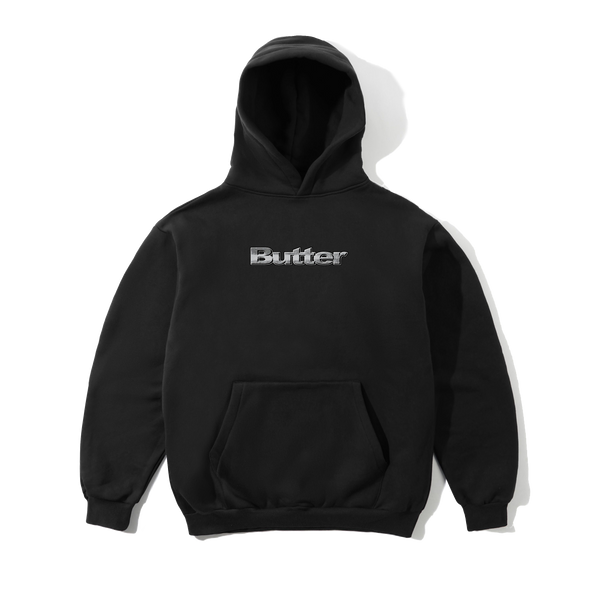 Butter Goods Alloy Logo Pullover Hood, Black