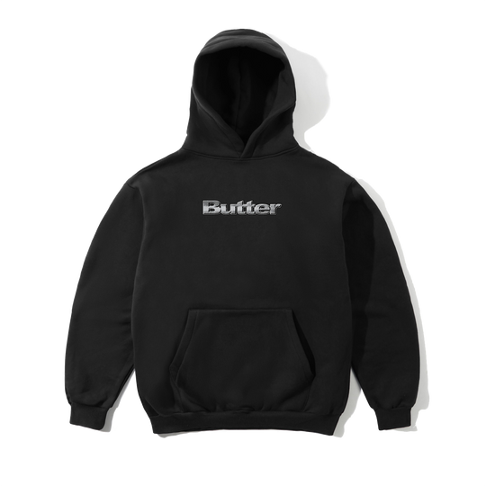 Alloy Logo Pullover Hood, Black