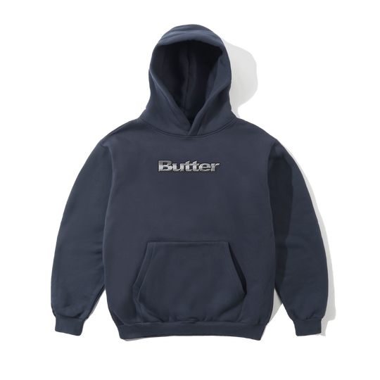 Alloy Logo Pullover Hood, Lead Blue
