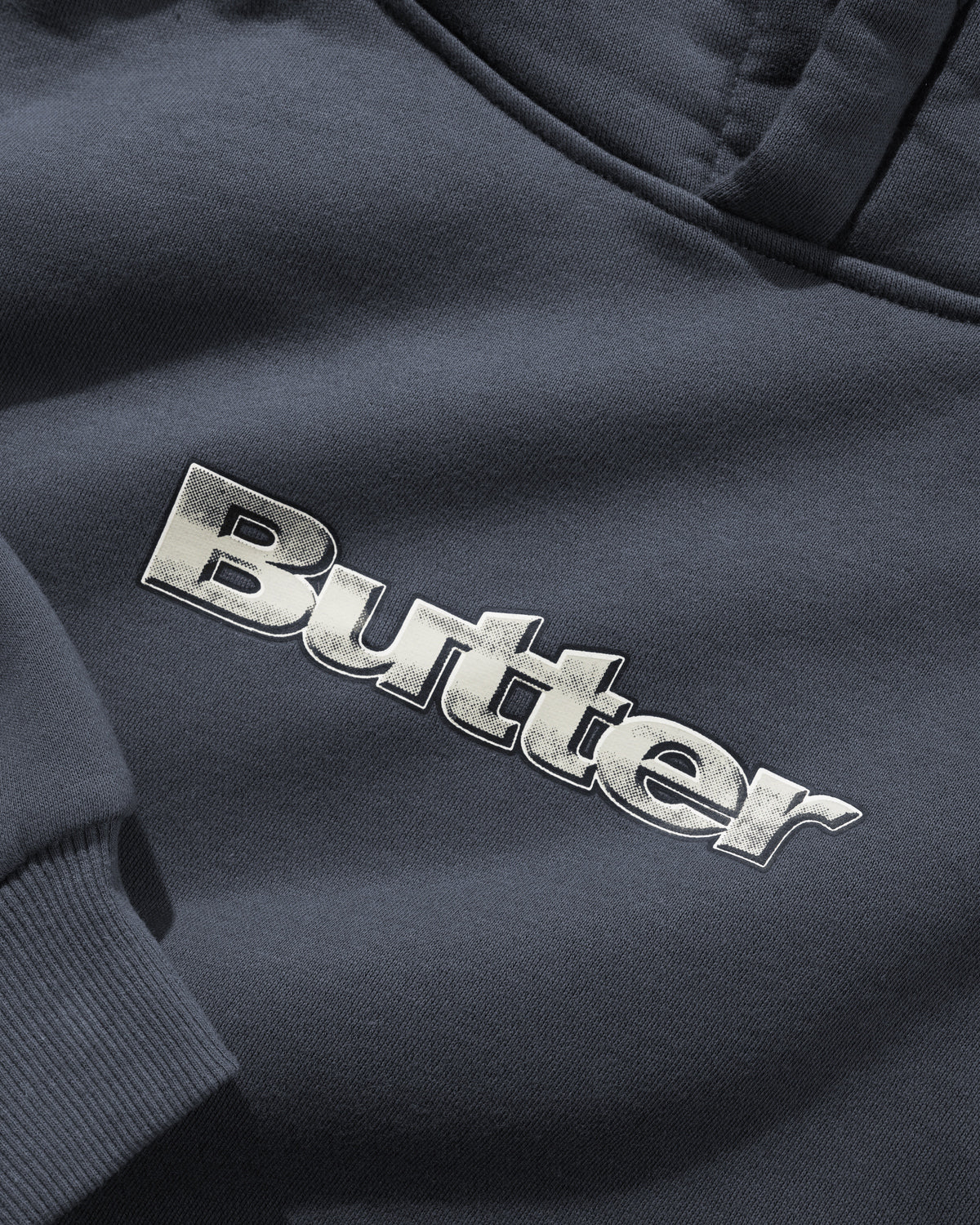 Alloy Logo Pullover Hood, Lead Blue