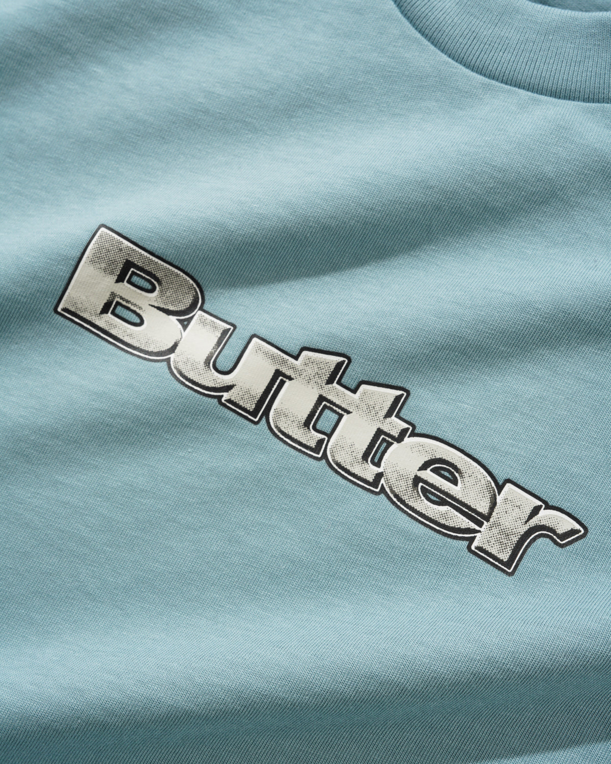 Alloy Logo Tee, Dull Ocean