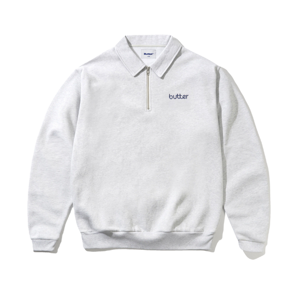 Butter Goods Alpine 1/4 Zip Sweater, Ash