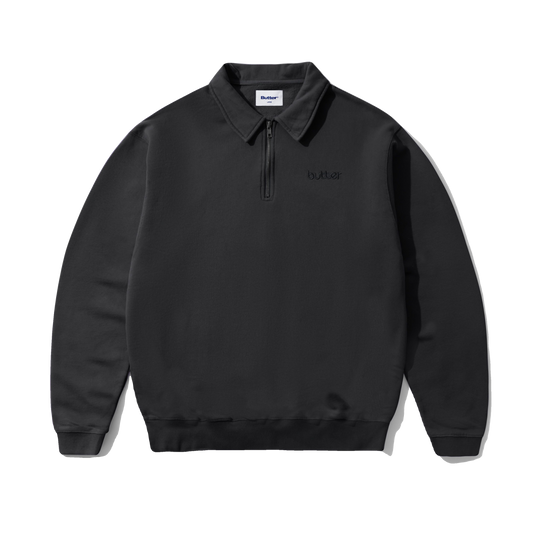 Alpine 1/4 Zip Sweater, Washed Black