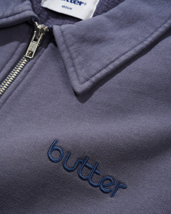 Butter Goods Alpine 1/4 Zip Sweater, Washed Navy