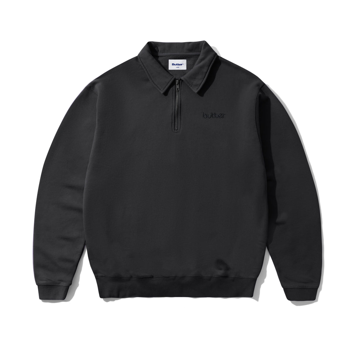Alpine 1/4 Zip Sweater, Washed Black