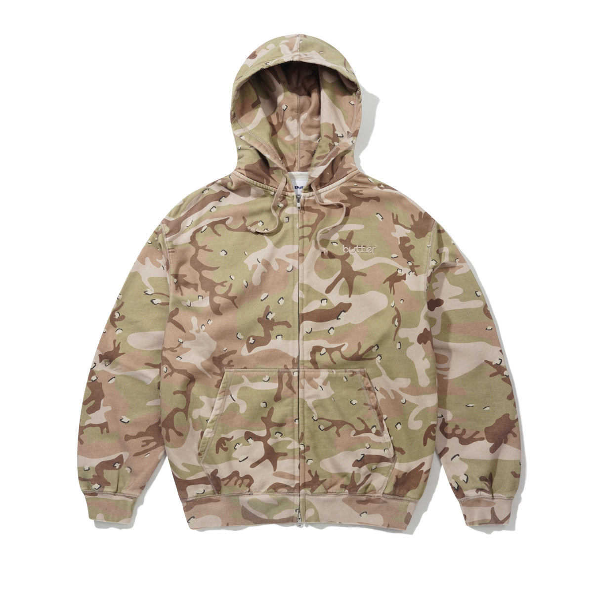 Alpine Zip-Thru Hood, Desert Camo