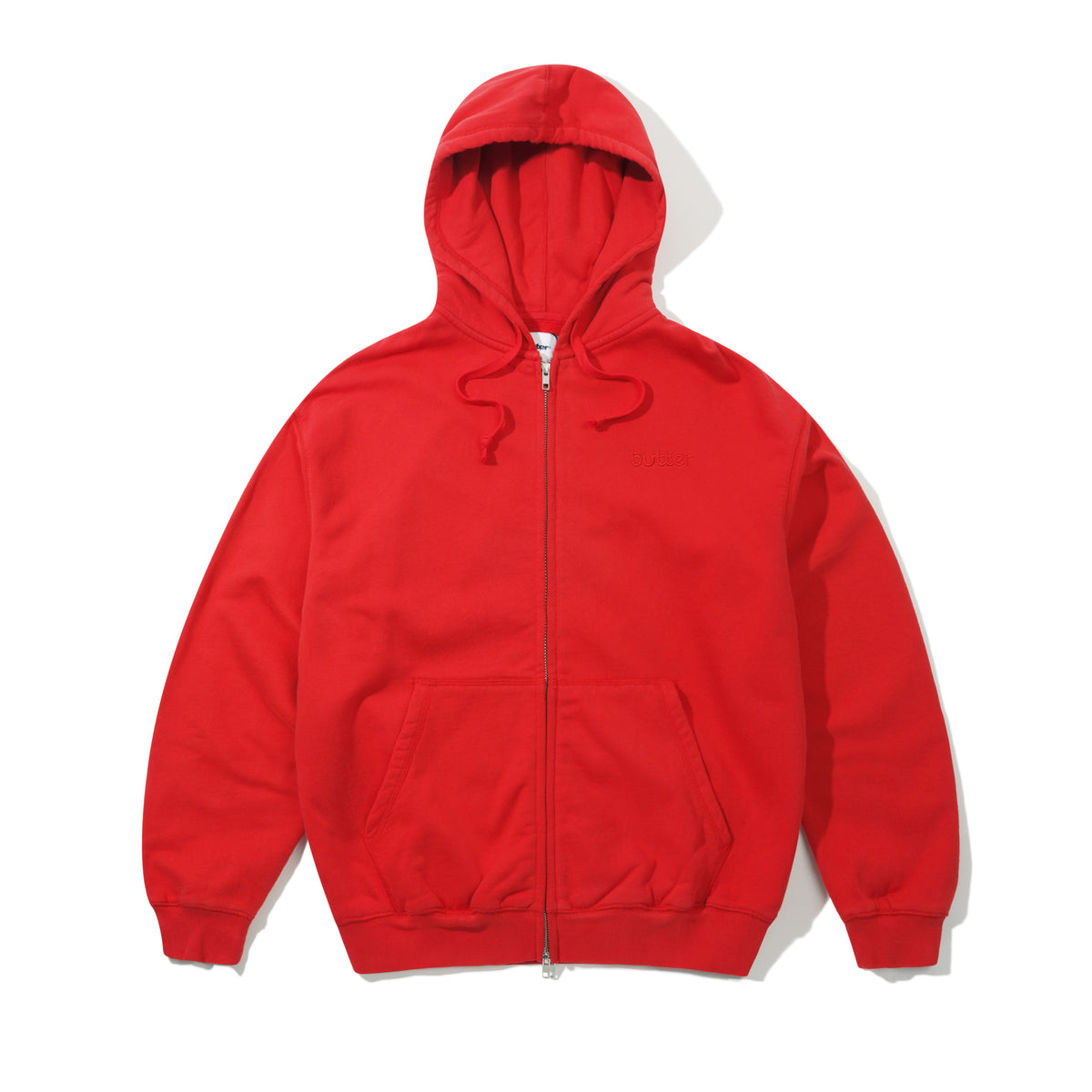 Alpine Zip-Thru Hood, Washed Red