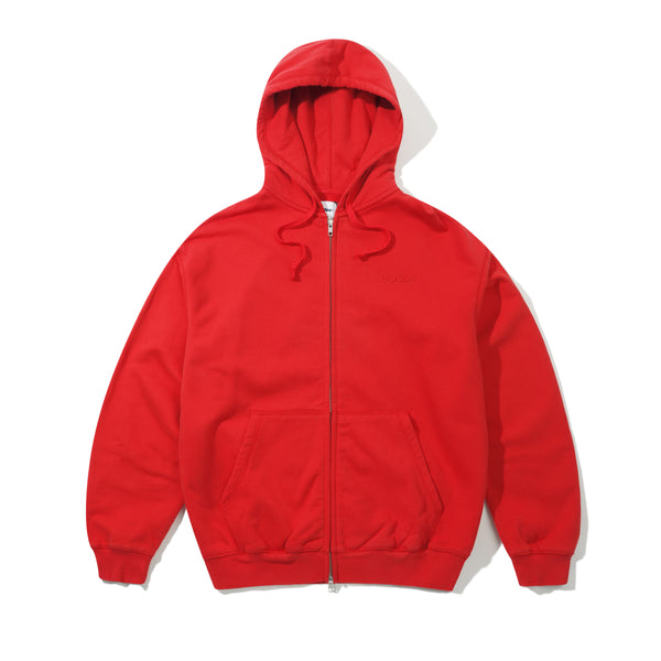 Butter Goods Alpine Zip-Thru Hood, Washed Red